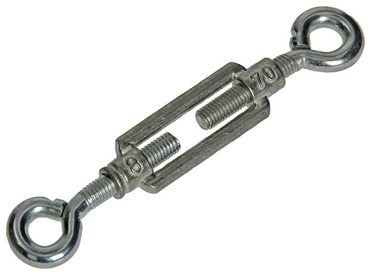 Mack 1008542 - 2 spanners 2 ogen m8 x 70mm verzinkt | 10 stuks