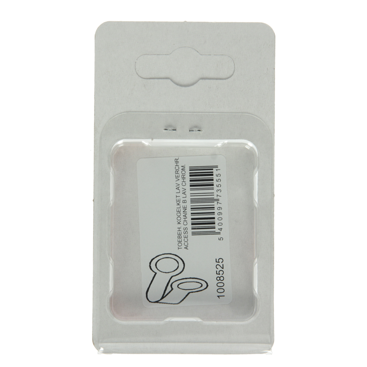 Mack 1008525 - toebehoren kogelketting lavabo verchroomd k | 5 stuks
