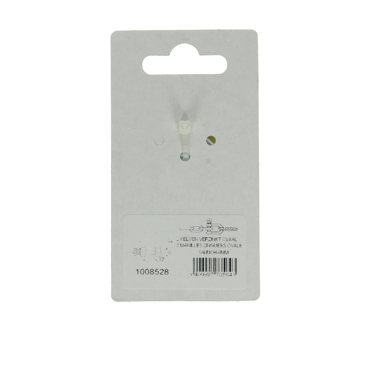 Mack 1008528 - 2 kelven ovaal 6mm verzinkt | 10 stuks