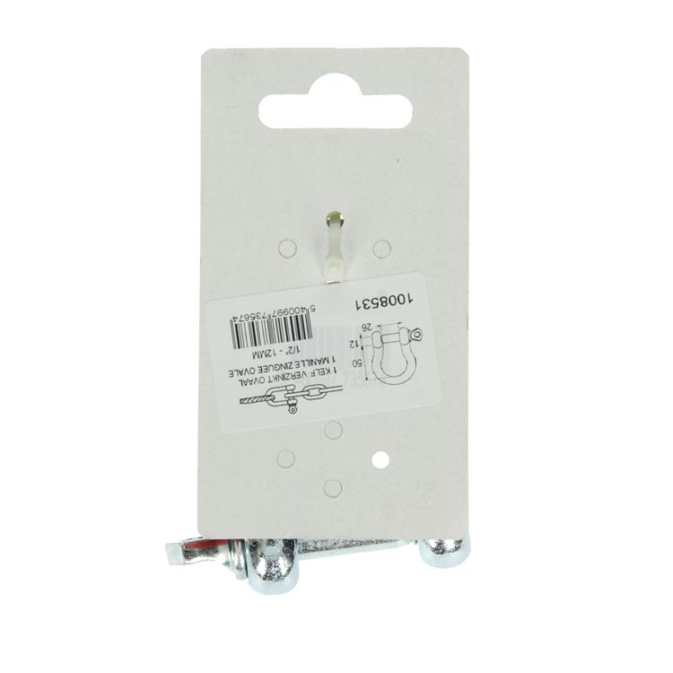 Mack 1008531 - 1 kelf ovaal 12mm verzinkt | 10 stuks