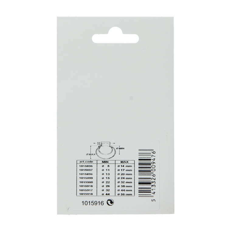 Mack 1015916 - slangklem verz 26-38mm 2st | 10 stuks