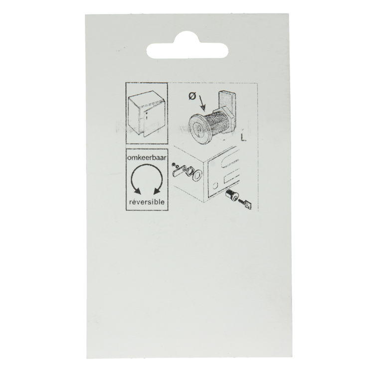 Mack 1013583 - 1 brievenkastslot verchroomd 22mm | 5 stuks