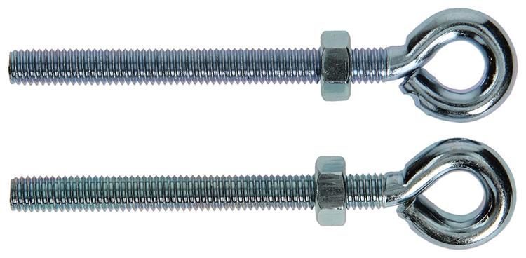 Mack 1008551 - 2 oogbouten + moer m8 x 80mm verzinkt | 10 stuks