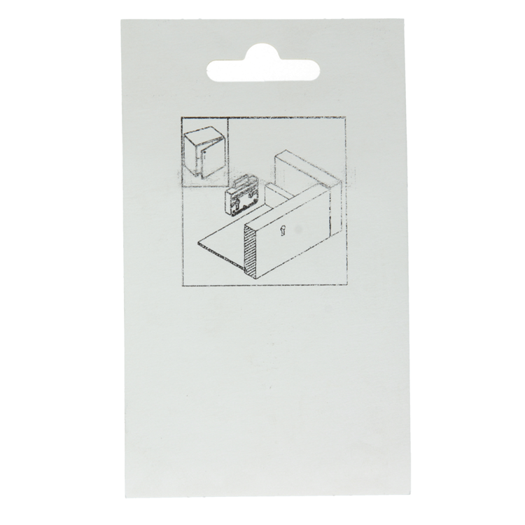 Mack 1013607 - 1 oplegmeubelslot vernikkeld 40mm | 5 stuks