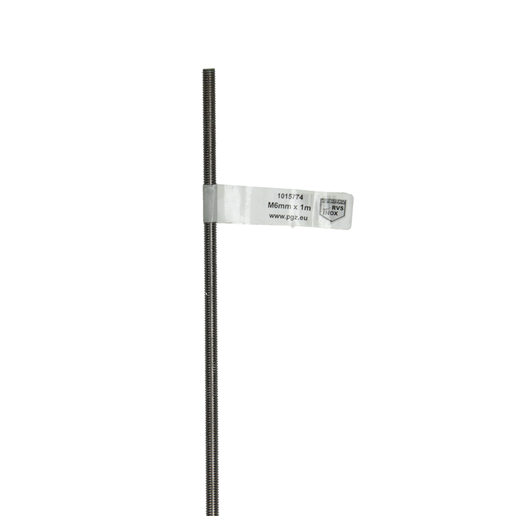 Mack 1015774 - draadeinden inox a2 din 976 m6x1m | 10 stuks