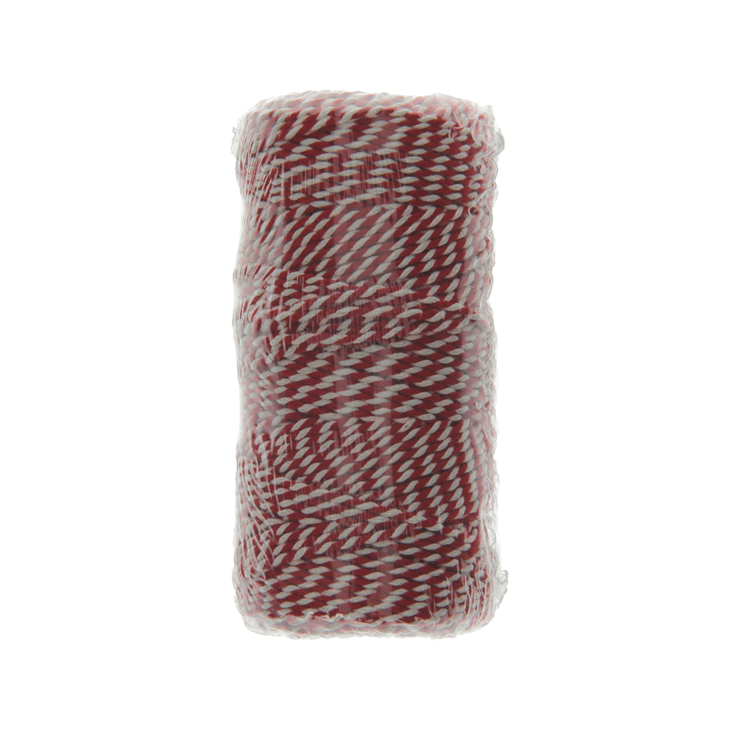 Mack 1014100 - paktouw jute rood wit 1mm ca 90m | 10 stuks