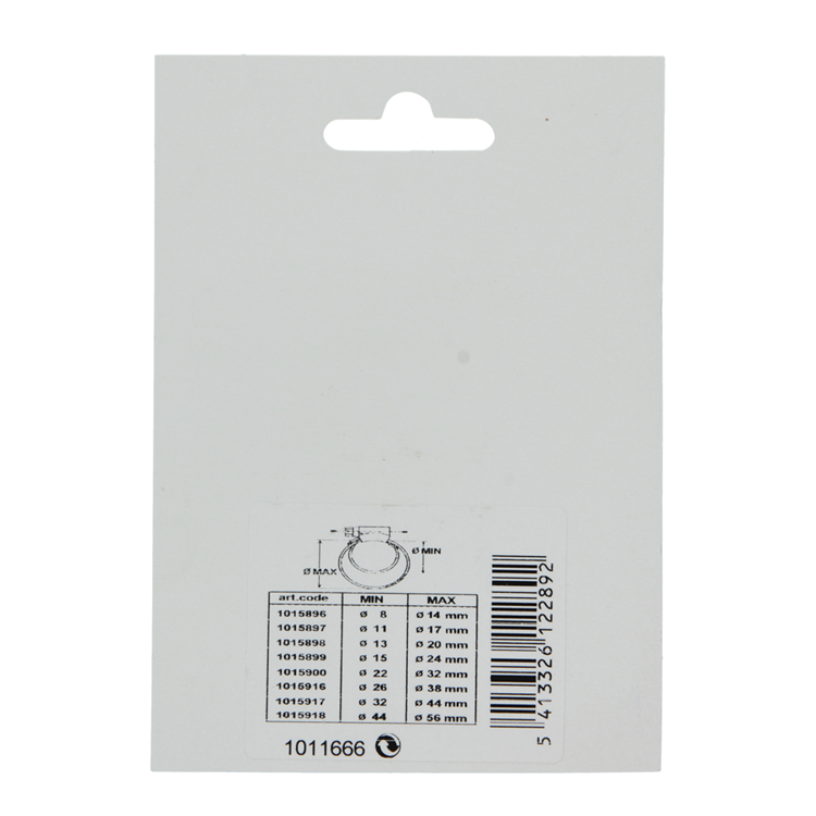 Mack 1011666 - 2 spanringen inox 12mm 40x60mm | 10 stuks