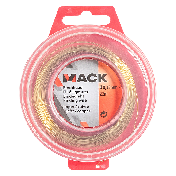 Mack 1015186 - binddraad koper hobby ø0,35mm - 22m | 6 stuks