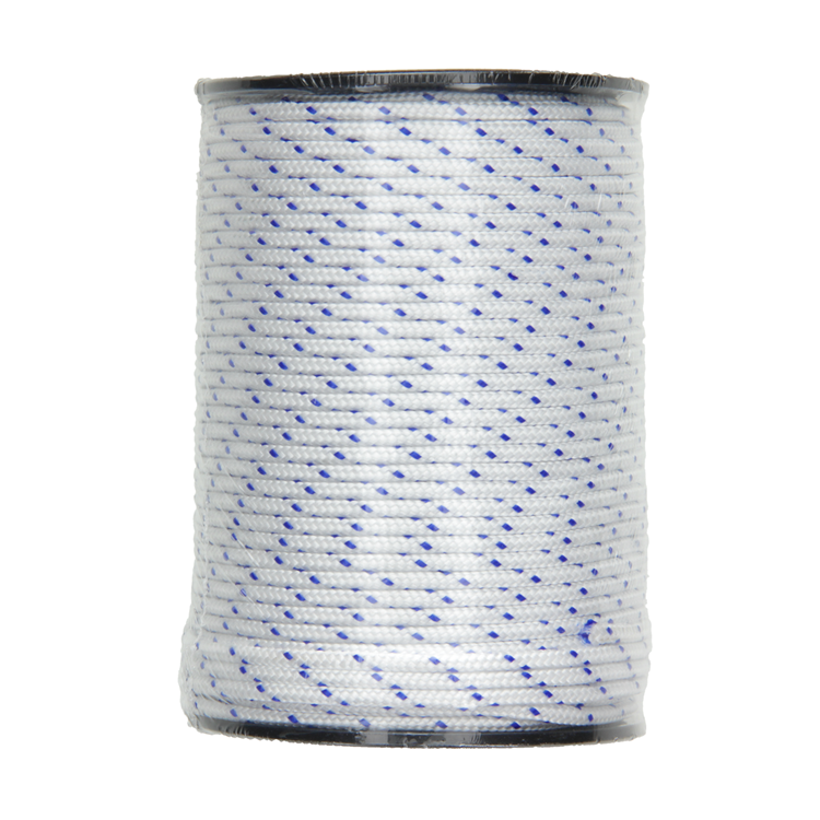 Mack 1013957 - pp gevlochten wit blauw bobijn3mm 75m | 5 stuks
