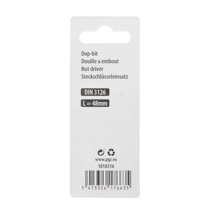 Mack 1018316 - zeskantdop-bit magnet. 13mm | 5 stuks