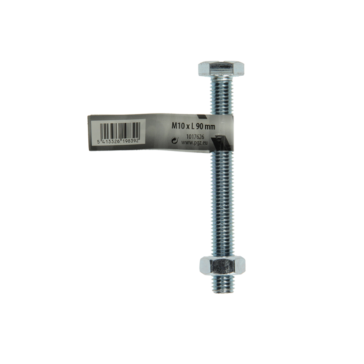 Mack 1017626 - tapbout + moer staal verzinkt 1 st m10 x 90 mm | 10 stuks