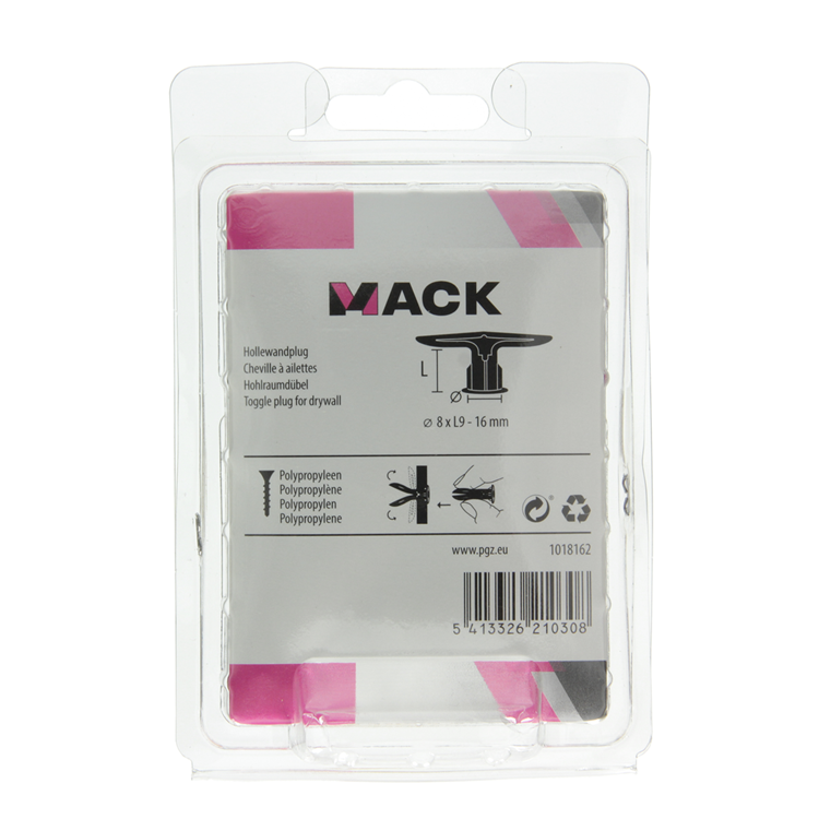 Mack 1018162 - hollewandplug nylon 20 st tb | 5 stuks