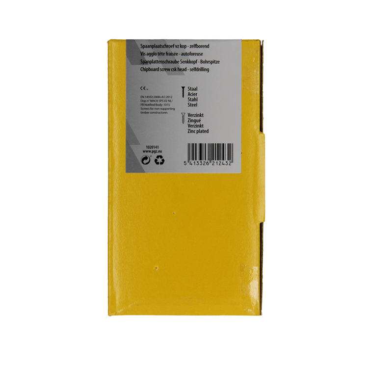 Mack 1020141 - spaanplaatschroef vz kp-zelfb.gvz 200st 4,0 x 50 mm | 3 stuks