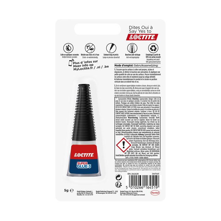 Loctite precision 5 gram extreem sterk | universele secondenlijm | multilijm voor knutsel precisie oplosingen | sterke alleslijm.