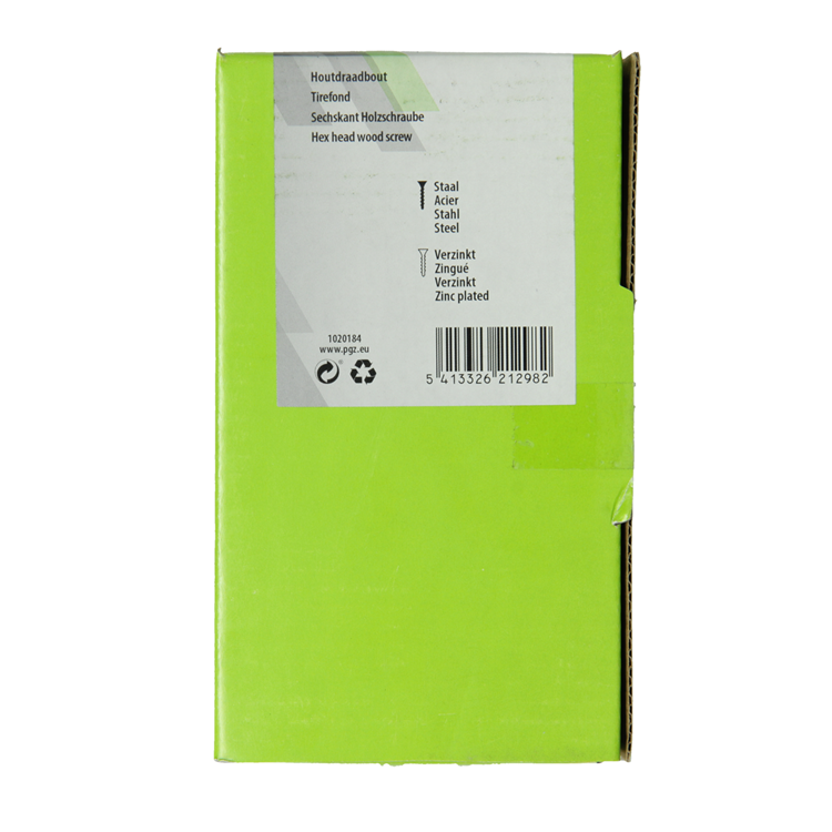 Mack 1020184 - houtdraadbout verzinkt 15 st 10 x 140 mm | 3 stuks