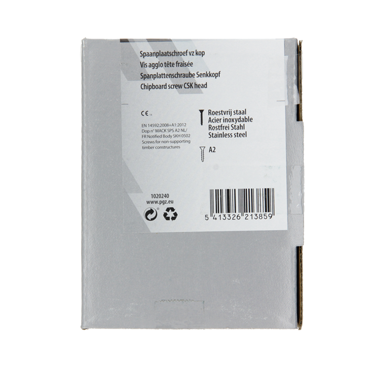 Mack 1020240 - spaanplaatschroef vz kop inox a2 200 st 4,5 x 40 mm | 2 stuks