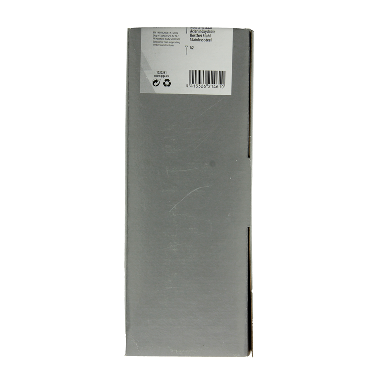 Mack 1020281 - spaanplaatschroef vz kop inox a2 250 st 5,0 x 60 mm | 2 stuks