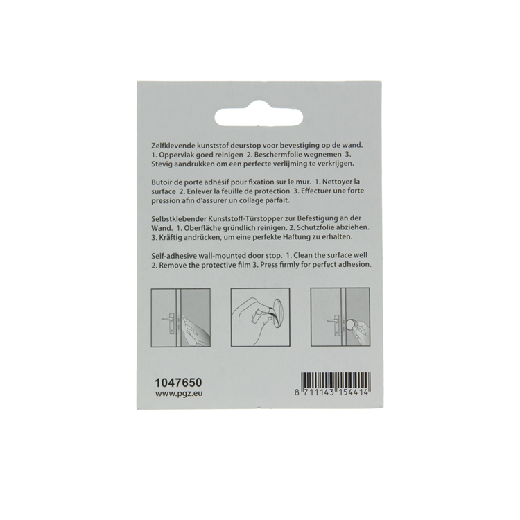 Mack 1047650 - deurstop zelfklevend bruin ø 40 mm 2 st pcs | 6 stuks