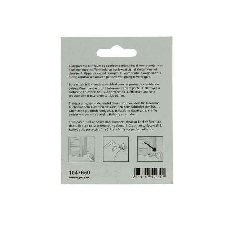 Mack 1047659 - geluidsdemper zelfklevend transparant ø 13 mm 12 st pcs | 12 stuks