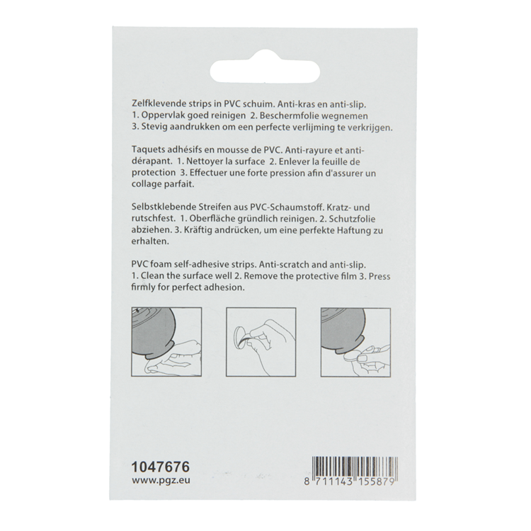 Mack 1047676 - schuimstrip zelfklevend wit 20 x 20 mm 24 st pcs | 6 stuks