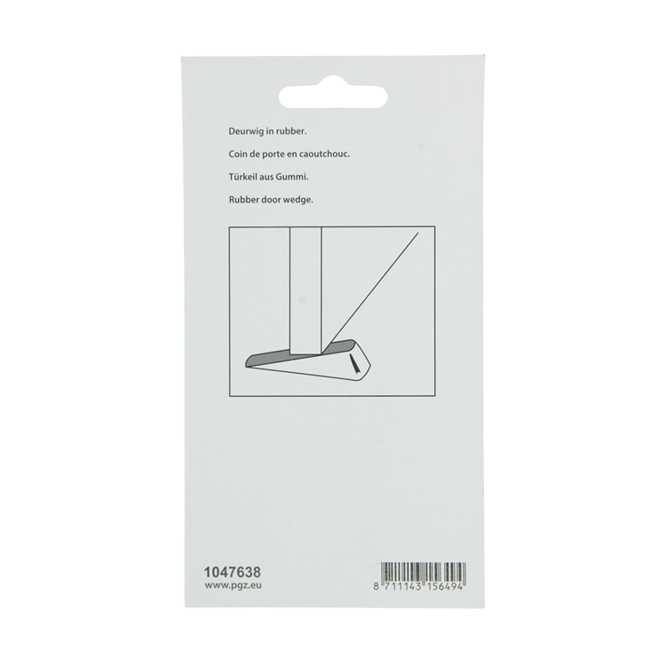 Mack 1047638 - deurwig rubber wit 100 x 25 mm 1 st pc | 6 stuks