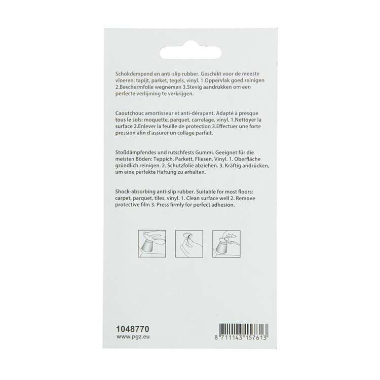 Mack 1048770 - schokdempend rubber bruin ø 40 mm 4 st pcs | 6 stuks
