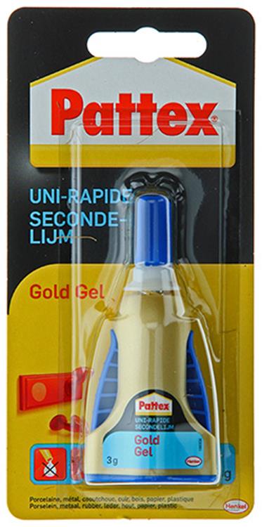 Pattex 1002038 - gold sec.lijm gel | 6 stuks