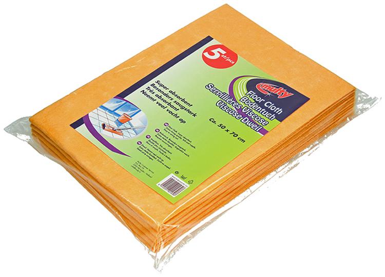 Multy 1009172 - viscose dweilen oranje 5stuks | 5 stuks