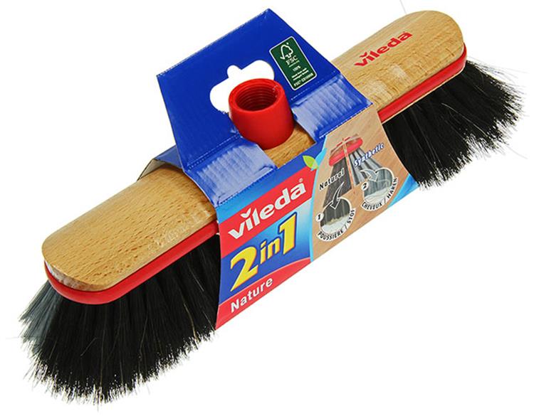 Vileda 1003293 - binnenbezem mixte 2 in 1 | 6 stuks