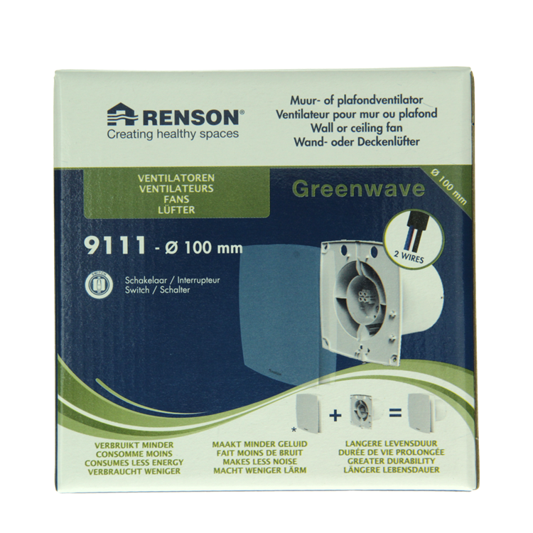 Renson 1069250 - mech. ventilator standaard 9111 (dia 100) | 2 stuks