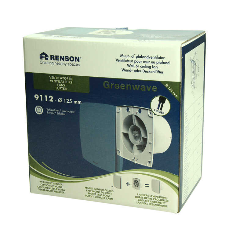 Renson 1069253 - mech. ventilator standaard 9112 (dia 125) | 2 stuks