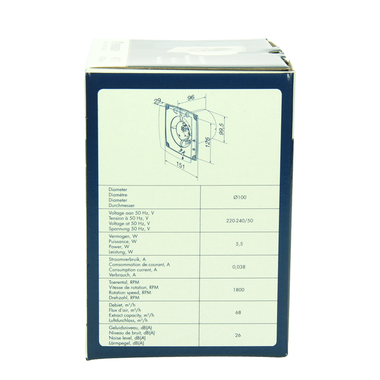 Renson 1069251 - mech. ventilator met timer 9211t (dia 100) | 2 stuks