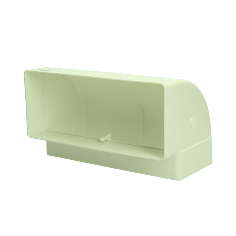 Renson 1069271 - pvc hoekverbinding vert. 90° 7015 (220x90) (wit) | 3 stuks
