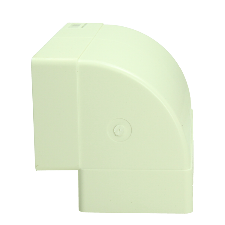 Renson 1069271 - pvc hoekverbinding vert. 90° 7015 (220x90) (wit) | 3 stuks