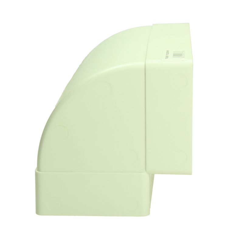 Renson 1069271 - pvc hoekverbinding vert. 90° 7015 (220x90) (wit) | 3 stuks