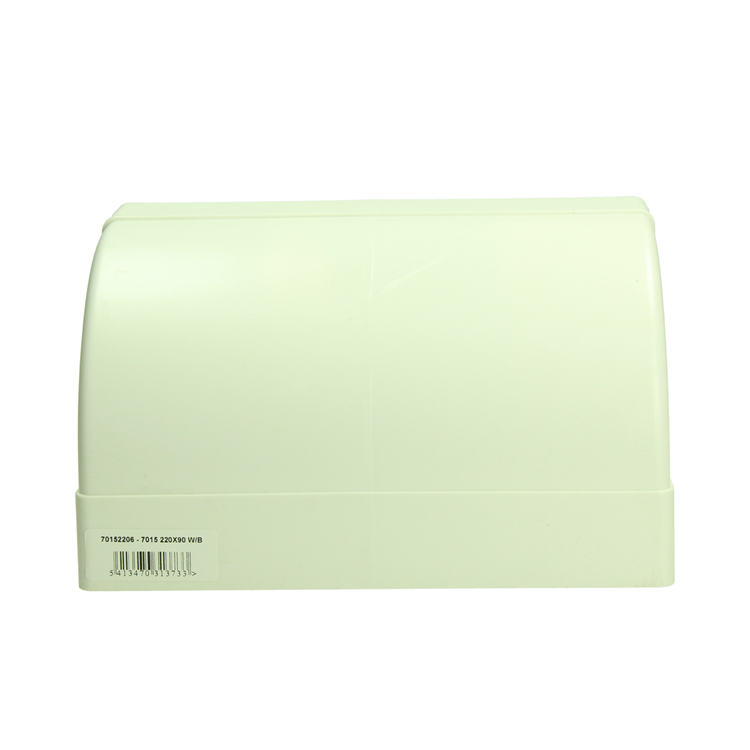 Renson 1069271 - pvc hoekverbinding vert. 90° 7015 (220x90) (wit) | 3 stuks