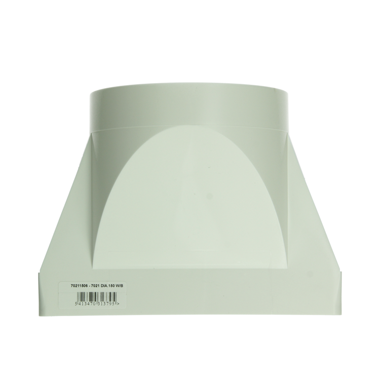 Renson 1069274 - pvc verbindingsst.rond rechth.7021 (220x90-dia 150) (wit) | 3 stuks