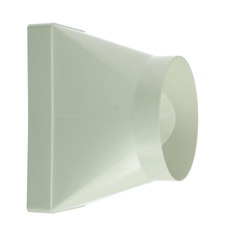Renson 1069274 - pvc verbindingsst.rond rechth.7021 (220x90-dia 150) (wit) | 3 stuks