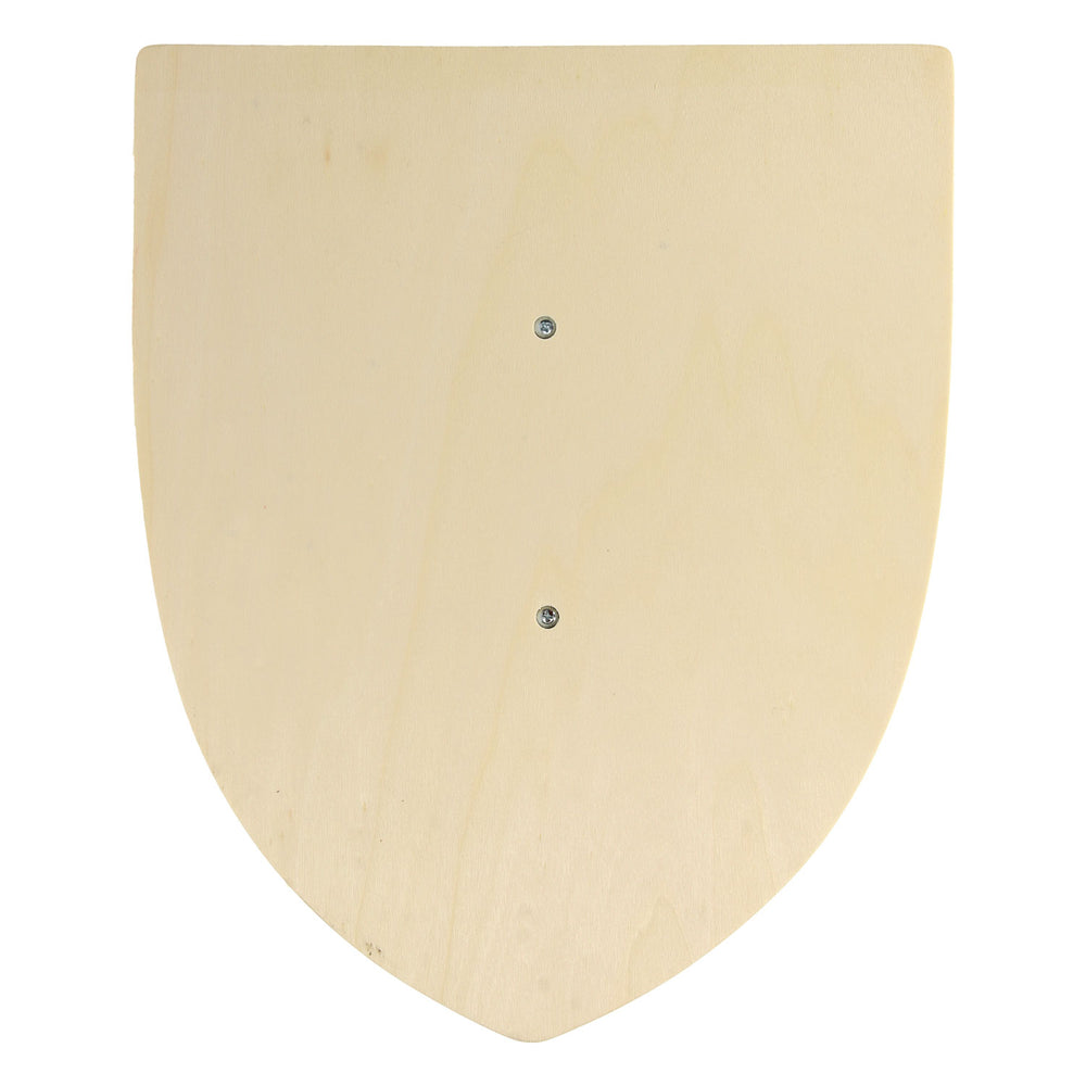 Playwood houten schild ridder speelgoed met handvat voor kinderen.