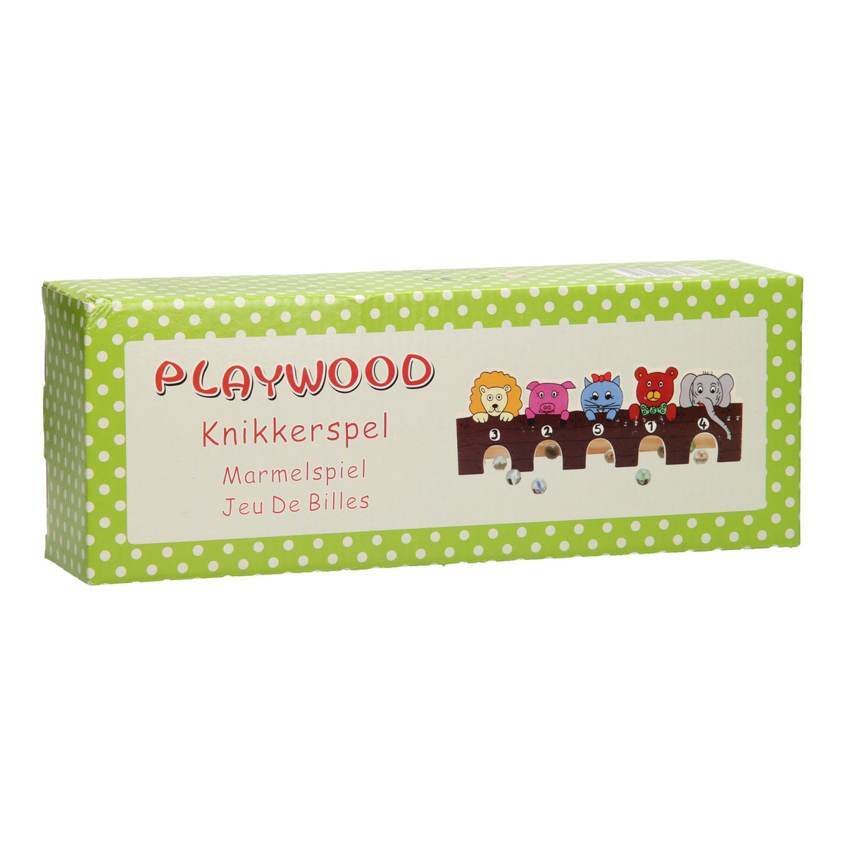 Playwood knikkerspel wilde dieren 100 % fsc