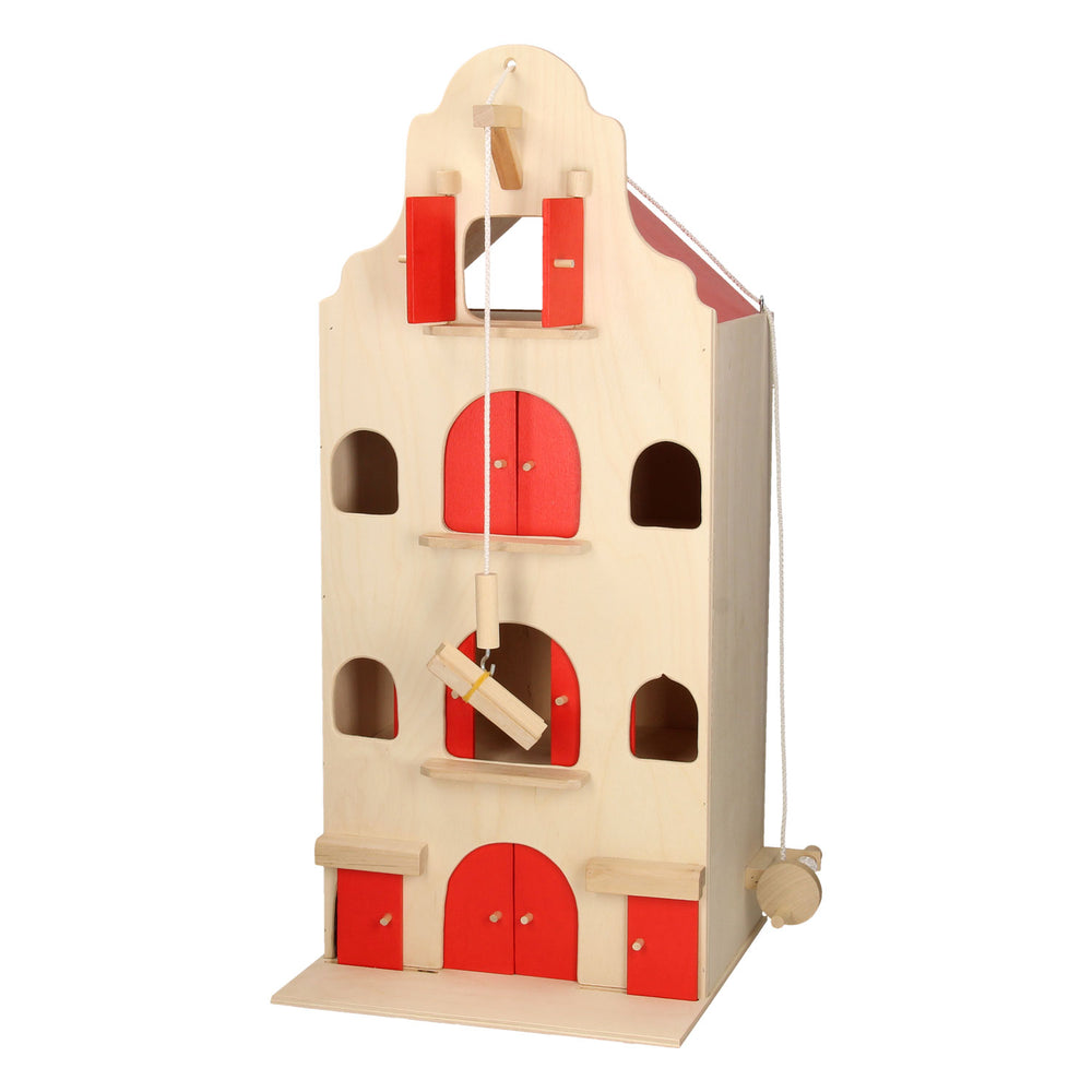 Playwood - houten pakhuis grachtenpand klein; hoogte 67 cm