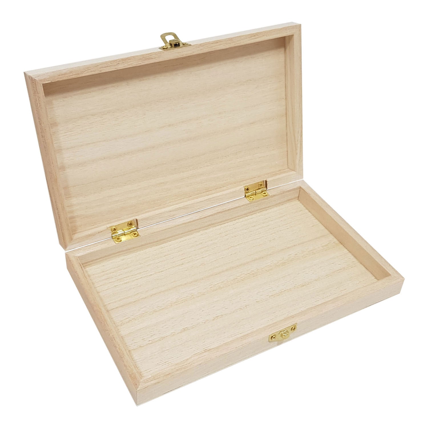 Kist Rechthoek met Deksel Paulownia Hout