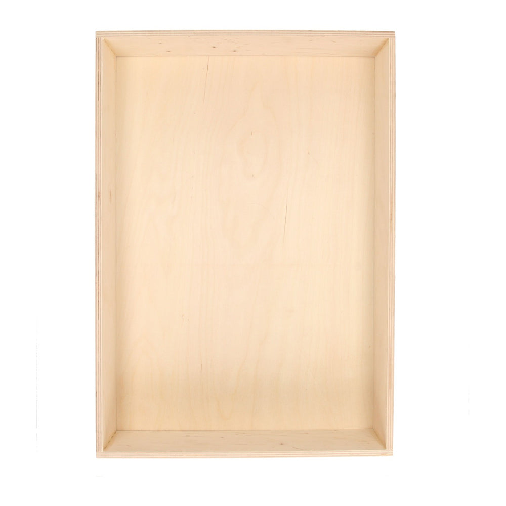 Small foot multiplex play tray wood