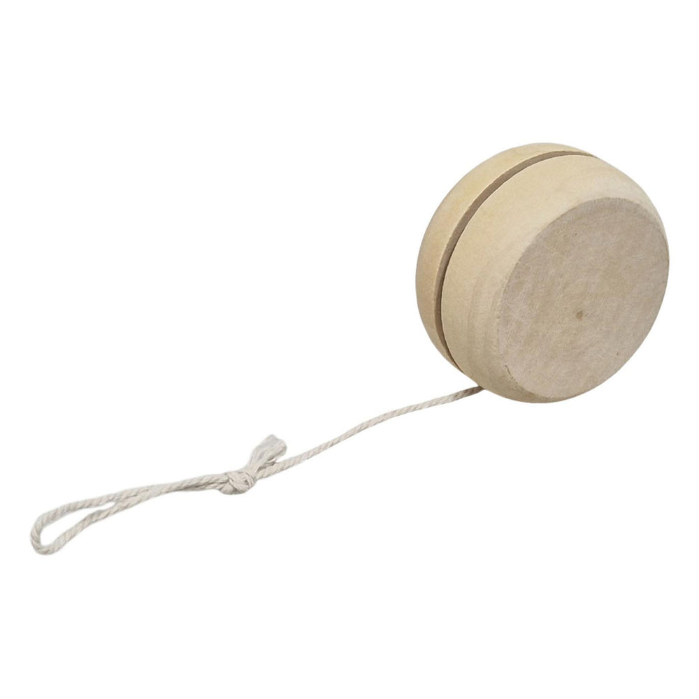 Speelhout blank houten jojo groot
