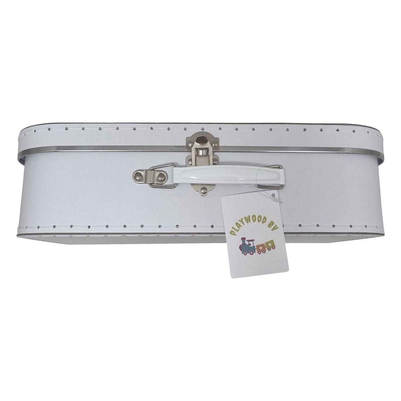 Kartonnen Kofferset Wit, 3st.