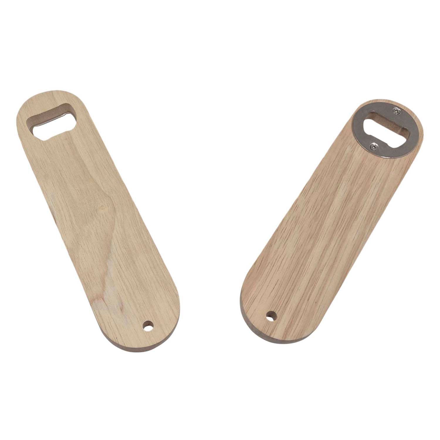 Playwood houten flessenopener recht, 17cm