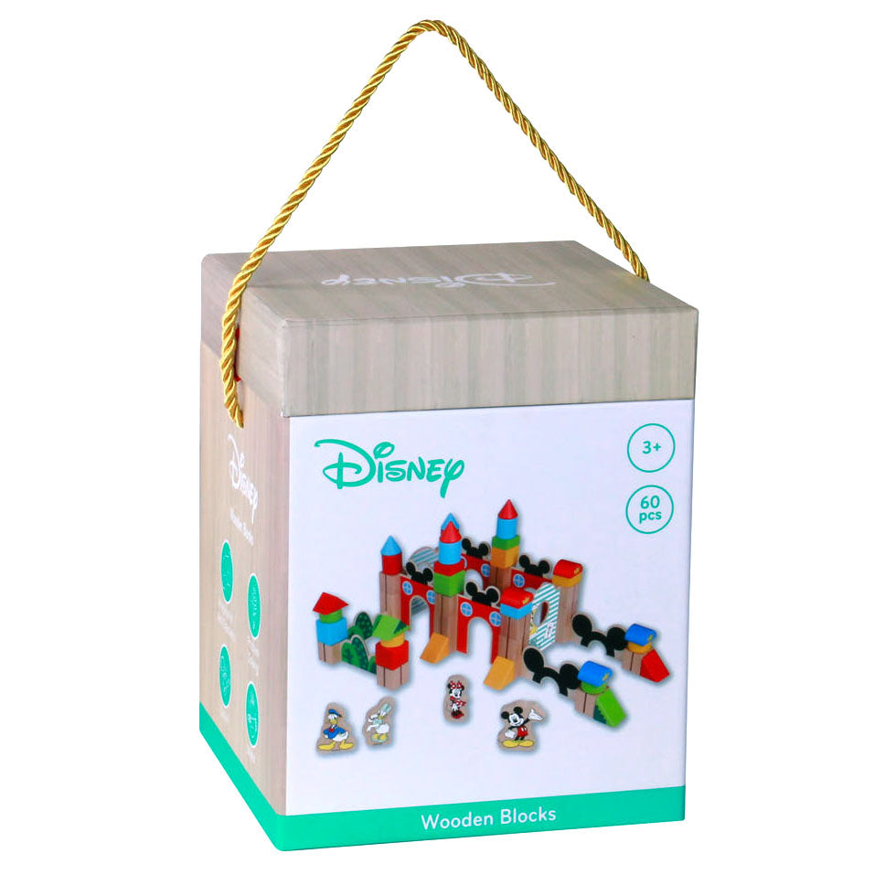 Disney Mickey Mouse Houten Blokkenset, 60dlg