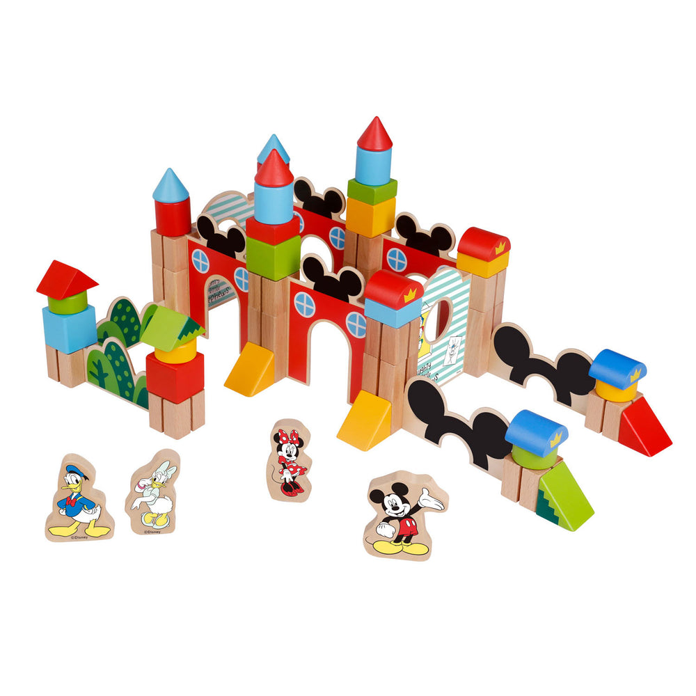 Disney Mickey Mouse Houten Blokkenset, 60dlg
