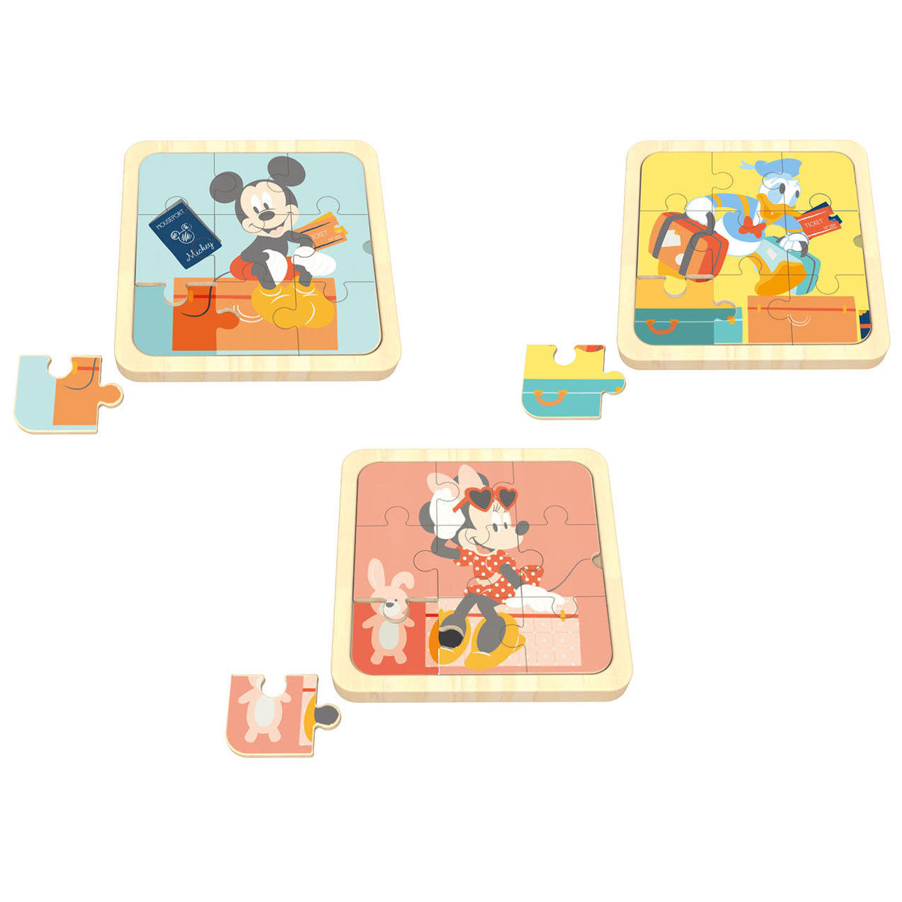 Disney Houten Minipuzzel 3in1