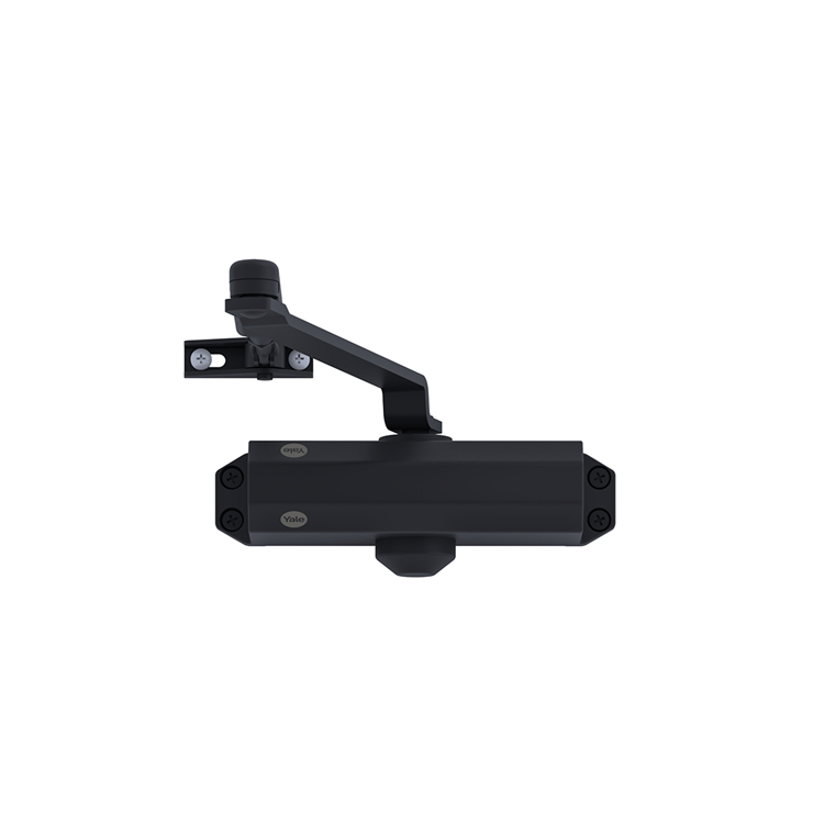 Yale 1067430 - deursluiter zwart kracht 2 3 4 max 1100mm, 80kg | 3 stuks